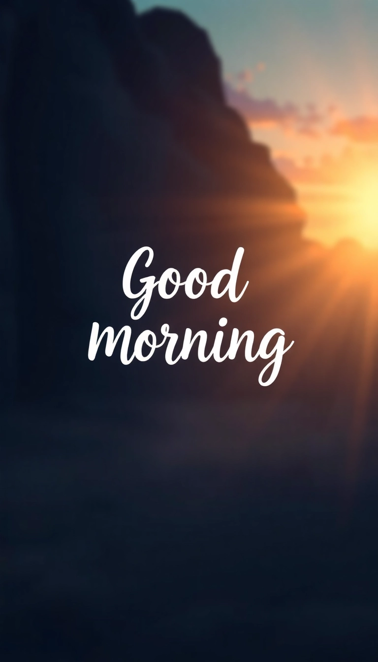 iPhone AI Good Morning Gorgeous Wallpaper Royalty-Free Stock Photo